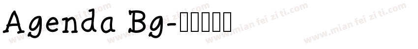 Agenda Bg字体转换
